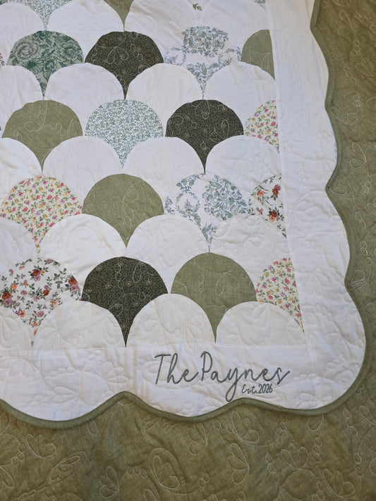 Custom Quilt | Personalized | Embroidery Available